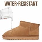 Project Cloud 100% Genuine Leather Ankle Boots for Women - Water Resistant with Memory Foam Insole Winter Boots for Women - Trending Shoes & Comfortable Women's Ankle Boots (Hippy_W, CHSTNUT,7.5)