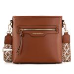 Montana West tote purse for women medium crossbody purse set 2pcs brown cute trendy woman handbag and purse ladies designer handbag with guitar strap MWC2-330BR
