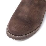 GLOBALWIN Women's Mid Calf Dress Boots Biker Motorcycle Riding Boots Women For Women Brown Size 11M