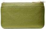 Michael Kors Women's Jet Set Charm Medium Top-Zip Wristlet, Gold-Tone Hardware/Meadow Green