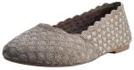 Skechers womens Cleo - Honeycomb Ballet Flat, Dark Taupe, 8.5 US