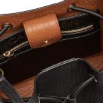 Calvin Klein womens Gabrianna Novelty Bucket Shoulder Bag, Black, One Size