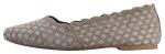 Skechers womens Cleo - Honeycomb Ballet Flat, Dark Taupe, 8.5 US
