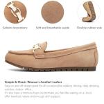 Beige Round Toe Ballerina Flats for Women