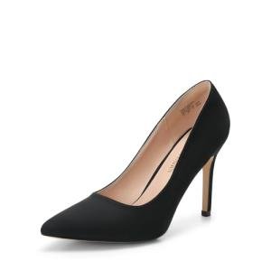 Black Suede High Heel Pumps for Women