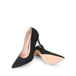 Black Suede High Heel Pumps for Women