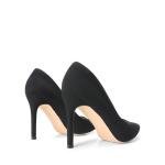 Black Suede High Heel Pumps for Women