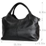 KOGTLA Women's Vegan Leather Tote & Crossbody Bag