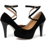 Mostrin Black Closed Toe High Heels for Women Sexy Platfrom Pumps Women's IN4 Classic High Heel for Formal Prom Party Size 11