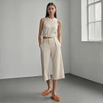 Tan Suede Bowknot Pointed Toe Ballet Flats