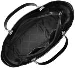 Michael Kors Jacquelyn Medium Chain Tote, Silver-Tone Hardware/Black