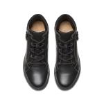 Clarks Collection Women's Caroline Park Ankle Boot, Black Combi Leather, 9 Medium US