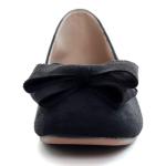 WENJIAZHIZHI Flats Shoes Womens Comfortable Square Toe Slip On Casual Ballet Walking Flats Dress Shoes for Women Black Size 11