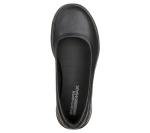 Skechers Womens Go Walk Lite-15395 Ballet Flat, Black/Black, 10 US