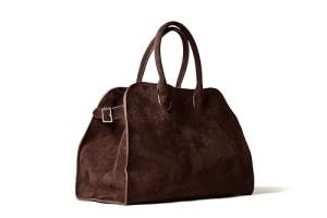 Large Brown Suede Tote Bag for Women