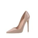Elisabet Tang Women Pumps, Pointed Toe High Heel 4.7 inch/12cm Party Stiletto Heels Shoes Nude 8