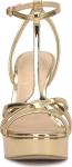 Jessica Simpson Sippete T-Strap Platform Sandal, Gold, 8