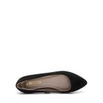 DREAM PAIRS Womens Casual Pointed Toe Ballet Comfort Soft Slip On Flats Shoes,Sole-Classic,Black/Nubuck,Size 11