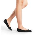 DREAM PAIRS Womens Casual Pointed Toe Ballet Comfort Soft Slip On Flats Shoes,Sole-Classic,Black/Nubuck,Size 11