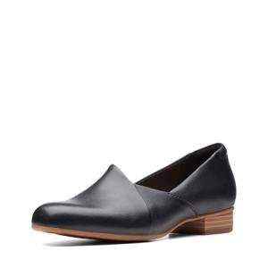 Clarks Femme Juliet Leather Moccasins in Black