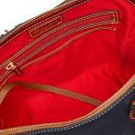 Dooney & Bourke Blue Pebble Grain Satchel Bag