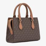 Michael Kors Sheila Small Brown Satchel Bag