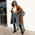 DREAM PAIRS Women's Black Knee High Fashion Boots