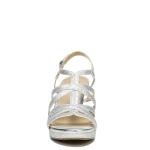 Naturalizer Women's Silver Glitter Baylor Sandals