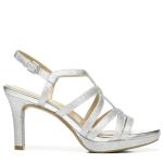 Naturalizer Women's Silver Glitter Baylor Sandals