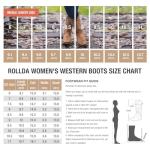 HISEA Women's Western Pointy Toe Cowboy Boots