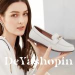 DeYashopin Women's Loafer Shoes Leisure Slip On Work Shoes Comfort Walking Flats White 7.5