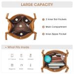 Kattee Brown Soft Leather Women's Crossbody Tote