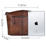 Vintage Leather Crossbody Bag for Women (Coffee)