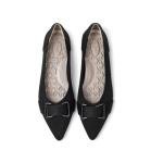 Rivsoi Comfortable Knit Ballet Flats Shoes for Women, Pointed Toe Womens Flats Arch Support Dress Shoes for Work Causal Black