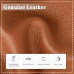 befen Real Leather Tote Shoulder Bags for Women Work, Women's Tote Bag Purses with Compartments for Daily and Travel Cognac Brown