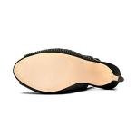 DREAM PAIRS Women's High Heels Platform Dress Rhinestones Peep Toe Pumps Shoes,Size 9,Black/Suede,Invest