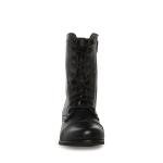 Steve Madden Women's Troopa Black Leather Boots