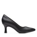 Clarks Collection Women's Kataleyna Gem Pump, Black Leather, 6.5 M US