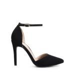 DREAM PAIRS Women's Black Pointed Toe Heels