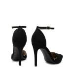 DREAM PAIRS Women's Black Pointed Toe Heels