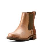 ARIAT Women's Wexford Chelsea Boot, Metallic Pearl/Polo Brown, 7.5