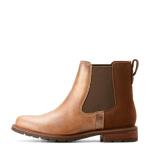 ARIAT Women's Wexford Chelsea Boot, Metallic Pearl/Polo Brown, 7.5