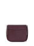 Michael Kors Women's Emilia Small Saddle Crossbody Bag, Oxblood/Pebbled Leather, One Size