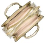 Michael Kors Laila Small Satchel, Gold-Tone Hardware/Pale Gold