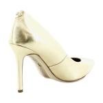 Sam Edelman Hazel Pump in Amber Gold, Size 7.5