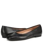 Vionic Womens Orinda Ballet Flat Black Leather 8 M