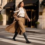 Chunky Block Heel Knee-High Boots for Women