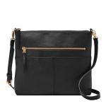 Fossil Women's Fiona Leather Crossbody Bag, Black