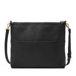 Fossil Women's Fiona Leather Crossbody Bag, Black