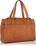 Calvin Klein Reyna Novelty Satchel, Caramel, One Size
